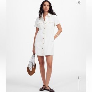 Madewell NWT Denim Boxy Shirtdress in Vintage Canvas Never worn
